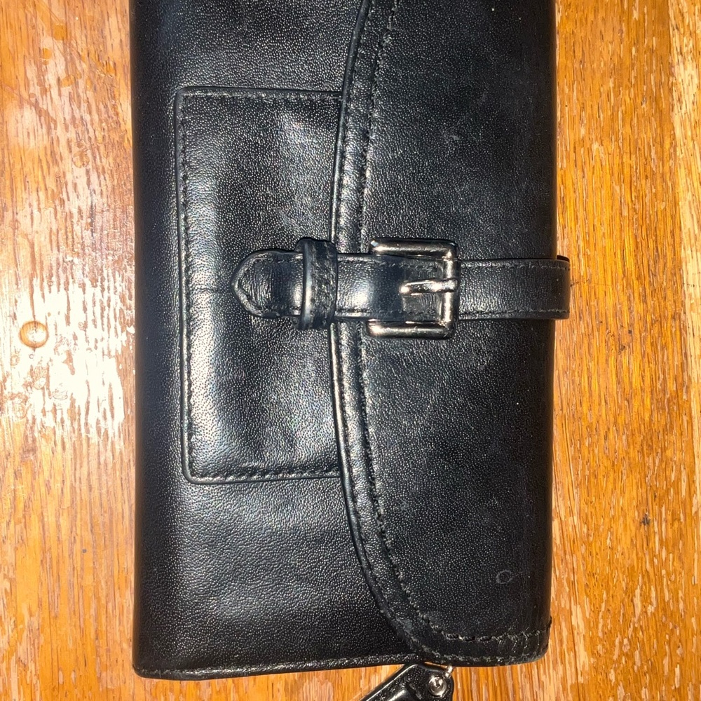 Coach Black Leather Wallet
